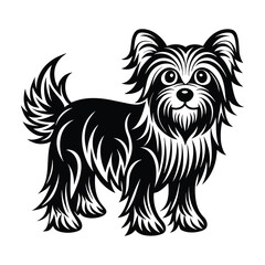 Affenpinscher graphic vector EPS