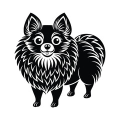 Pomeranian graphic vector EPS