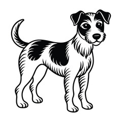 Russell�Terrier graphic vector EPS