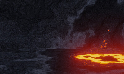 Abstract volcanic lava background. Cooled lava rock.