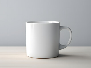 Obraz premium 3D blank white cup mockup on isolated background