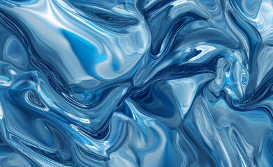 Obraz premium Liquid Minerals: Abstract 3D Seamless Pattern with Organic Shapes Texture