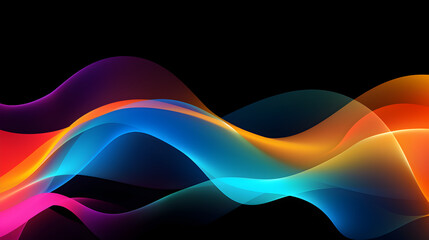 Vivid holographic neon background. Illustration,,
A colorful abstract background with a black background