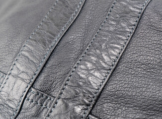 Macro shot leather texture background. Part of perforated leather details. Perforated leather...