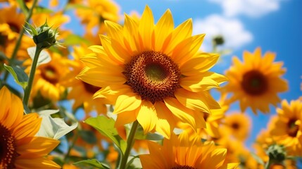 Obraz premium sunflowers in the field