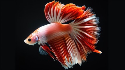 Fototapeta premium Majestic Siamese Fighting Fish in Vibrant Colors