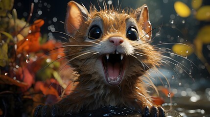 Anthropomorphic Animal Photo Generated with AI Tools