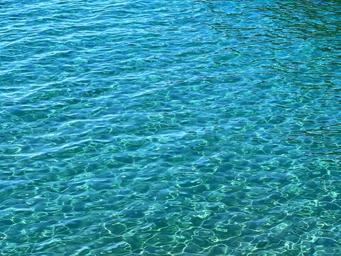 Blue water calm surface ripples