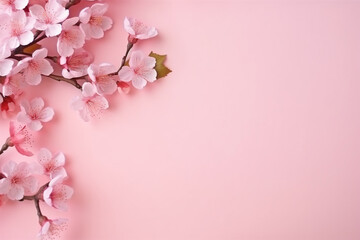 Fototapeta na wymiar 桜とパステルカラーの背景