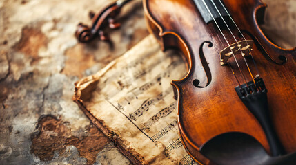 Abstract classical music background composition - obrazy, fototapety, plakaty