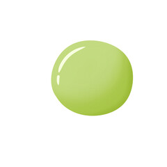 Green Watercolor Speech Bubble for Text Box Illustration