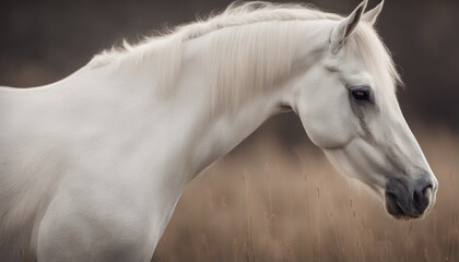 A horse portrait, wildlife photography