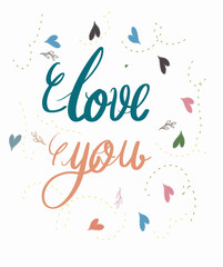 Decoration graphic design flower illustration heart icon color