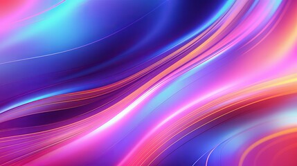 Fototapeta premium A colorful background made up of holographic neon and bright colors