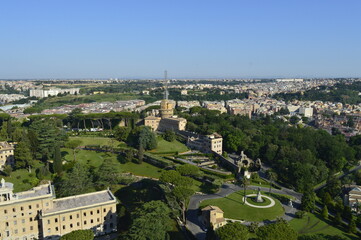 Fototapeta na wymiar Vista aérea de parque na Itália