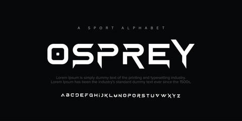 Osprey Elegant Font Uppercase Lowercase and Number. Classic Lettering Minimal Fashion Designs. Typography modern serif fonts regular decorative vintage concept. vector illustration