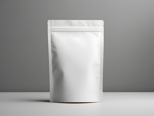 3D blank Coffee Pouch mockup with isolated background