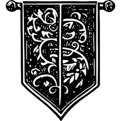 Medieval Emblem Or Coat Of Arms