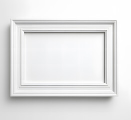  white frame on the white background ai generative