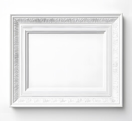  white frame on the white background ai generative