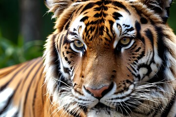 Obraz premium Ein Tigerportrait - Illustration via KI