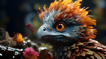 Obraz premium Anthropomorphic Animal Photo Generated with AI Tools