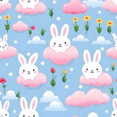 Bunny easter pattern
