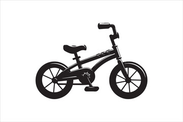 Fototapeta na wymiar Bicycle black silhouette vector. New bicycle silhouette, bicycle silhouette vector, bike silhouette simple, bicycle silhouette clip art,