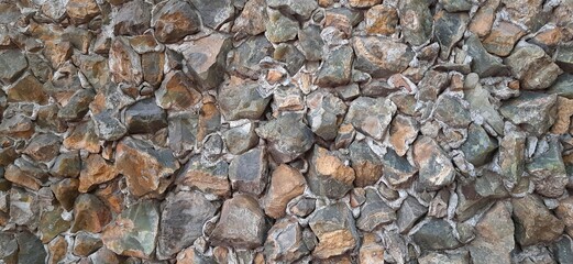 Stone wall in the foreground