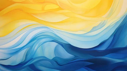 Poster colorful landscape illustration sky and beach abstract background © StraSyP BG