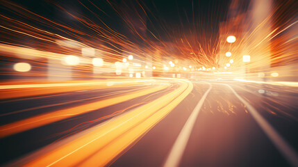 Glowing shiny line effect vector background, technology line background and light effect, 3D rendering