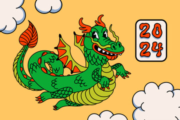 Chinese dragon, 2024 year lunar symbol
