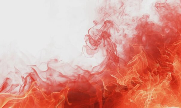 animation of red fire on white background background