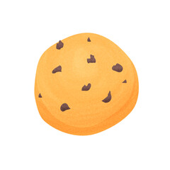 Cookies with chocolate. Trendy flat illustration for: logo, app, graphic, design, web, UI, logotype.