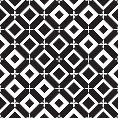 Abstract geometric seamless pattern. with Vector background. Black and white texture. Graphic modern pattern