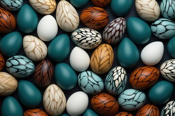Easter eggs background.