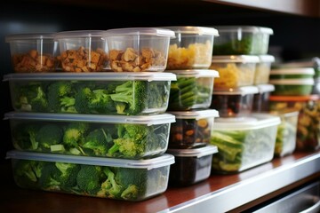 Optimize weekly meals using storage containers. Generative AI