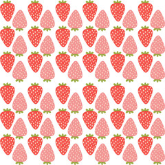 seamless pattern with strawberries