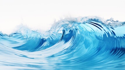 Fototapeta premium Majestic Blue Wave Rolling Across the Vast Ocean Surface