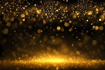 Obraz premium Gold glow particle