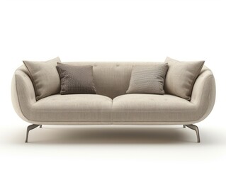 Obraz premium sofa isolated on white background