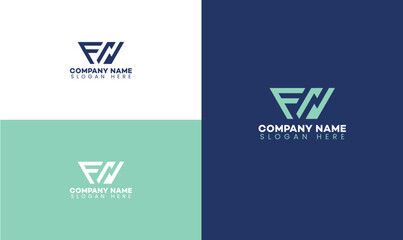 FN logo initial letter template design, hexagon logo, f and n letter logo