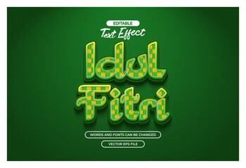 Idul fitri text effect