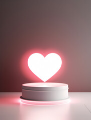 Modern round product advertising podium, booth, stage, product background, promotional event background