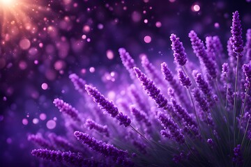 Lavender glow particle
