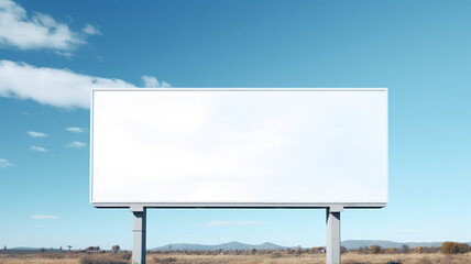 Obraz premium A billboard set against the sky 