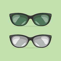 Sun glasses vector icon isolated