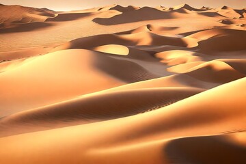 Fototapeta na wymiar sunset in the desert. AI generated