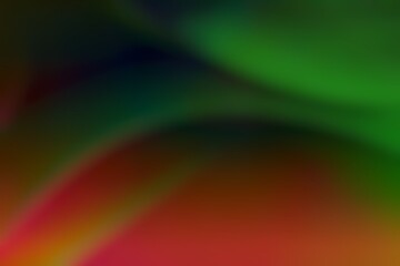 Abstract blurred background image of green, red colors gradient used as an illustration. Designing posters or advertisements.