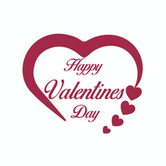 valentine day logo design with love